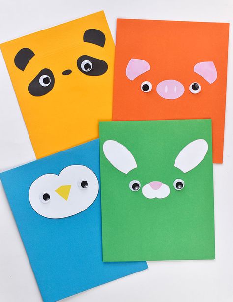 Animal Face Pocket Folders ⋆ Handmade Charlotte School Folders Design Diy, Folder Design Diy School, Folder Decoration Ideas, School Folder Design, Folder Design Ideas School, Folder Decoration, Folder Decorado, 1st Grade Crafts, Folder Diy