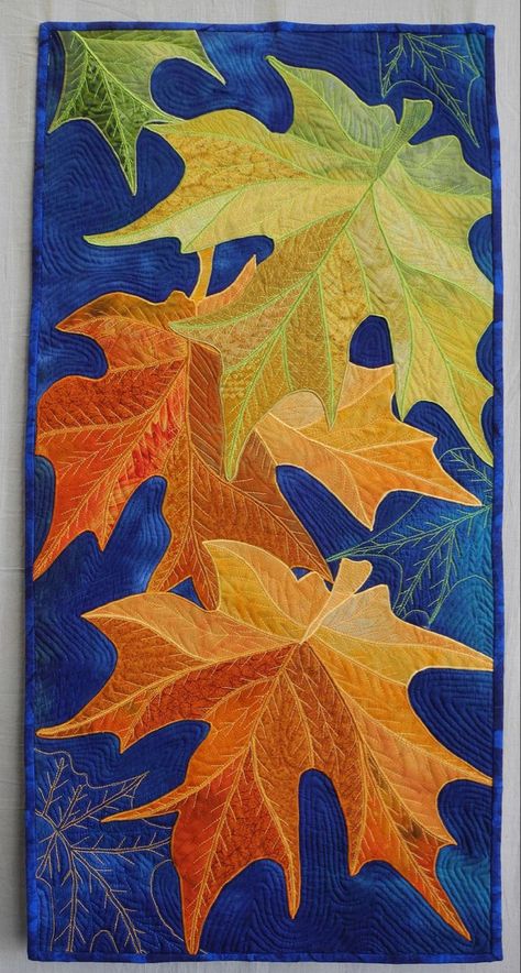 New Zeland Fall Quilt Patterns, Landscape Art Quilts, Scrap Fabric Crafts, Fall Tree, Fabric Postcards, Flower Quilts, Applique Quilt Patterns, Landscape Quilts, Applique Quilting