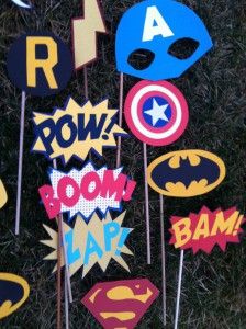 Did you make the decision to have kids at your wedding reception? No right or wrong answer, but if you did here is a roundup of kiddie approved activities to keep them occupied! Avenger Party, Diy Fotokabine, Marvel Party, Superhero Wedding, Avenger Birthday Party, Avengers Party, Photo Booth Prop, Superhero Masks, Batman Wonder Woman