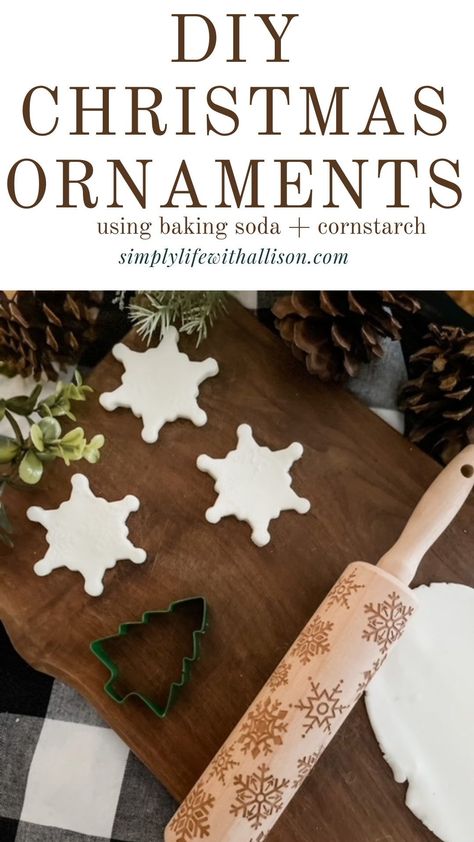 Baking Soda And Corn Starch Ornaments, Baking Soda Corn Starch Ornaments, Corn Starch Ornament Recipe, Baking Soda Cornstarch Ornaments, Baking Soda Ornaments Recipe, Baking Soda Dough Ornaments, Bleaching Wood Furniture, Baking Soda Ornaments, Chalk Painting Furniture