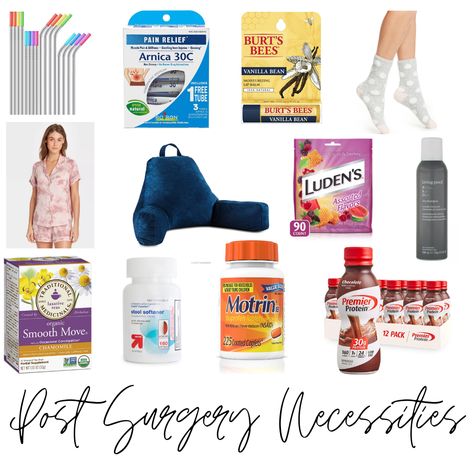 Post Surgery Hospital Bag, Meal Prep For After Surgery, Lung Surgery Recovery, Nails For Surgery, Top Surgery Recovery Tips, Pre Surgery Checklist, Endo Surgery Must Haves, Post Knee Surgery Care Package, Surgery Preparation Tips