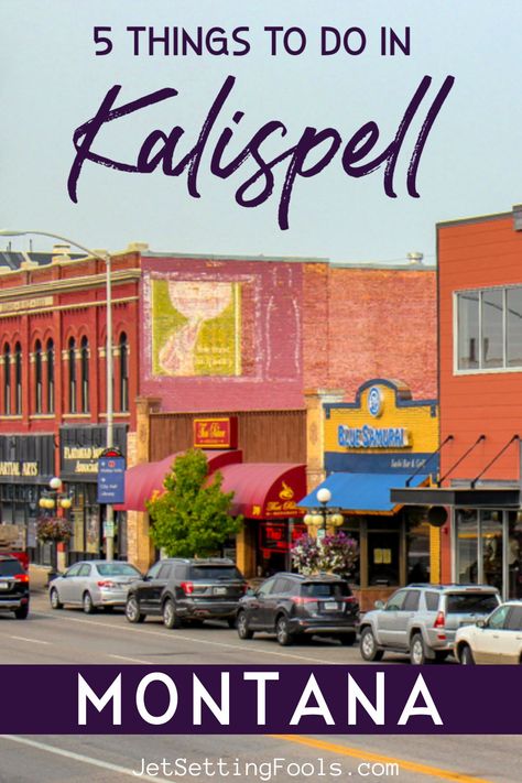 Kalispell, Montana ranks as the largest city and commercial hub of the state’s northwest region. As the county seat, we were unsure we would find Kalispell, MT activities for tourists – and we almost skipped the city in favor of other NW MT area destinations. However, we made a last-minute decision to spend an afternoon in the city – and we discovered a few of the best things to do in Kalispell, Montana. Things To Do In Kalispell Montana, Kalispell Montana Things To Do, Glacier National Park Vacation, Glacier National Park Trip, Montana Trip, Montana Vacation, Kalispell Montana, Montana Mountains, Montana Travel