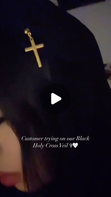 Elegance In Christ ✞ | Veils on Instagram: "Holy Cross Veil (Black) ✞ • Link in bio!  #christianveiling #christian #veil #veiling #modesty #modest #church #catholic #catholicism #orthodox #orthodoxy #christianity #church #tradition #modestfashion #explore #faith #bible #jesus" Christian Veil, Christian Veils, Veil Black, Church Catholic, Faith Bible, Holy Cross, Black Veil, Modest Fashion, Veil