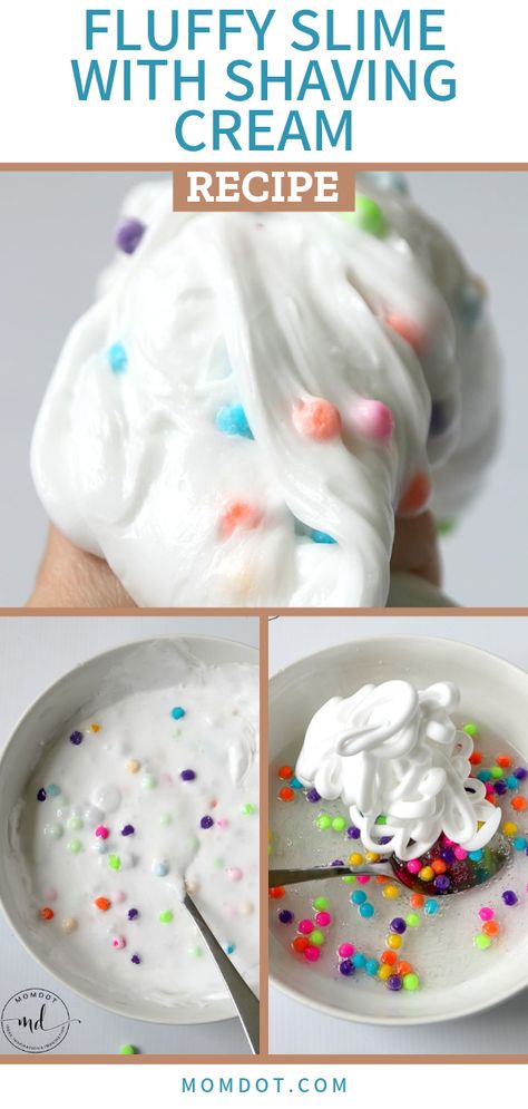 Puffy Slime With Shaving Cream, Foam Slime Shaving Cream, Shaving Cream And Corn Starch, Shaving Cream Slime No Contact Solution, Diy Slime With Shaving Cream, Slime Recipe Shaving Cream, Shaving Cream Dough, Fluffy Slime Recipe Shaving Cream, Shaving Cream Crafts For Kids