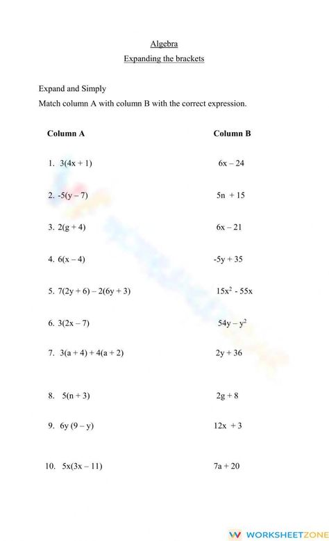 Test image Simplify Expressions, Simplifying Expressions, Test Image, Maths Algebra, The Worksheet, You Can Do