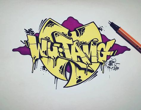 Wu Tang clan sketch #wutangclan #wutang #hiphop #graff #drawing #SKETCHYMINDZ #DFS #drawingfanatixsyndicate #art #artist #graffporn… Wu Tang Tattoo, Wu Tang Clan Logo, Hop Tattoo, Clan Logo, Cream Tattoo, Easy Graffiti Drawings, Typography Drawing, Graffiti Wildstyle, Trill Art