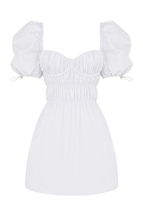 White Garden Party Outfit, White Outfit Party, Party White Dress, Dresses Png, Outfits Dr, Pakaian Crop Top, Dress Coquette, Dress Png, Pretty Party Dresses