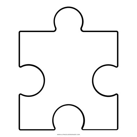 Pezzo Del Puzzle Disegni Da Colorare - Ultra Coloring Pages Puzzle Piece Coloring Page, Puzzle Piece Template, Puzzle Piece Crafts, Puzzle Drawing, Big Puzzles, School Kids Crafts, Ballpoint Pen Art, Kindergarten Crafts, Puzzle Piece