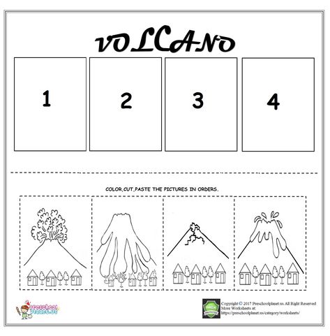 Volcano sequencing worksheet for kids Be careful! The volcano is erupting. Here is the volcano sequencing worksheet for preschoolers and kindergarten.How much does your child concern with natural events? If your answer is so much, you [...] Kindergarten Sequencing Worksheets, Sequencing Kindergarten, About Volcano, Volcano For Kids, Volcano Worksheet, Volcano Projects, Volcano Activities, Sequencing Worksheets, Worksheet For Kids