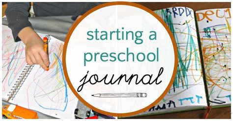 Journal Ideas For Kids, Bullet Journal For Kids, Creative Journal Ideas, Starting A Journal, Pre-k Writing, Start A Journal, Preschool Journals, Art Journal Ideas, Early Childhood Literacy