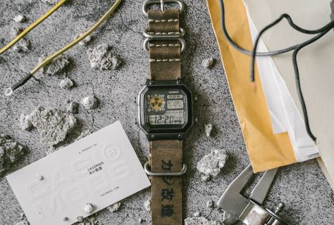 The Mountaineer - CasiMods® Casio Ae1200, Casio F91w, Custom Strap, Retro Watches, Nato Strap, Custom Watch, G Shock, California Usa, Custom Leather