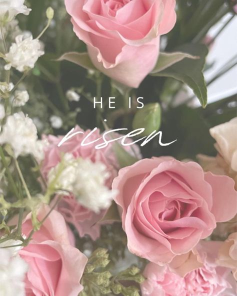 Happy Easter! He is Risen 🐥🌷✝️ He Is Risen Pink Wallpaper, He Is Risen Wallpaper Iphone Easter, He Has Risen Easter Wallpaper, Easter Lockscreen, He Is Risen Wallpaper Aesthetic, Easter Sunday Aesthetic, He Is Risen Wallpaper Iphone, Resurrection Wallpaper, Jesus Notes