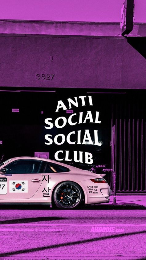 Pink Anti Social Social Club, Serie Bmw, Hype Wallpaper, Jdm Wallpaper, Best Jdm Cars, Anti Social Social Club, Street Racing Cars, Hippie Wallpaper, Cool Wallpapers Cartoon