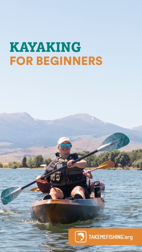 Want to learn a new skill? How about kayaking. Find kayaking basics. Perfect for beginners who want to kayak. Best Reusable Water Bottle, Kayak For Beginners, Best Fishing Kayak, Sit On Kayak, Kayaking Tips, Kayak Trailer, Kayaking Gear, Fishing For Beginners, Kayak Adventures