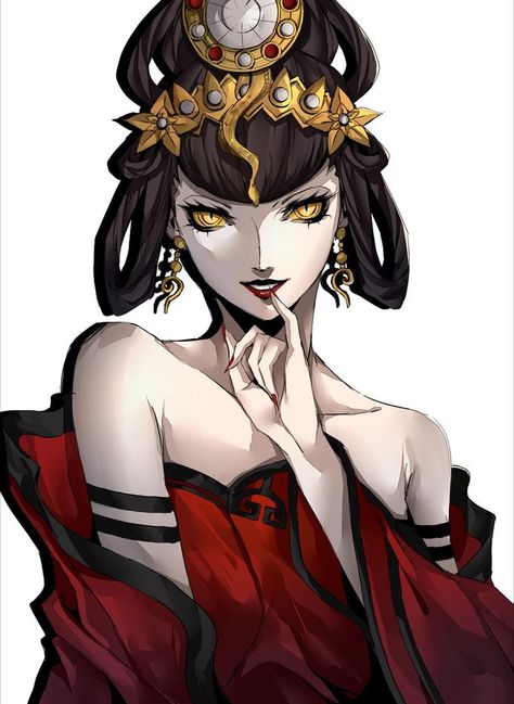 Nuwa by lVvlilvVl | Shin Megami Tensei | Know Your Meme Kill A Kill, Stand User, Atlus Games, Shin Megami Tensei Persona, Megami Tensei, Waifu Material, Shin Megami Tensei, Persona 4, Bleach Art