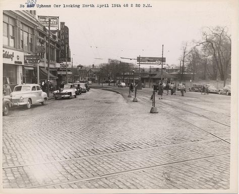 Upham's Corner, Dorchester MA Dorchester Massachusetts, Boston History, Boston City, Living In Boston, Childhood Days, April 15, In Boston, Massachusetts, Old Photos