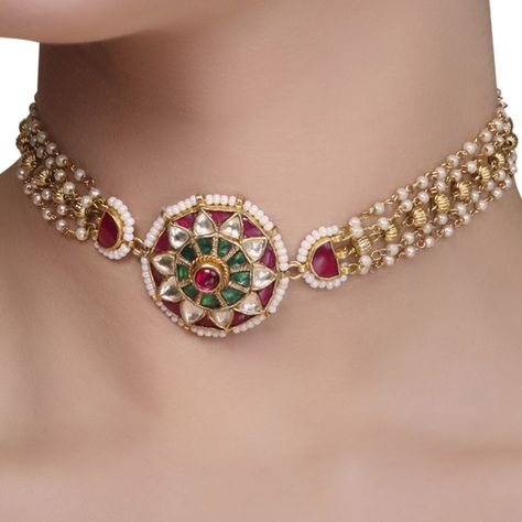 Indian Gold Necklace Designs, Wedding Jewelry Sets Bridal Jewellery, Neck Pieces Jewelry, Bridal Jewels, Antique Necklaces Design, Choker Designs, Pearl Jewelry Design, Gold Mangalsutra Designs, Gold Necklace Indian Bridal Jewelry