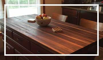 Walnut sealer How To Finish Butcher Block Countertops, Butcher Block Desk Top, Oak Butcher Block Countertops, Butcher Block Sealer, Butcher Block Island Top, Butcher Block Desk, Custom Butcher Block, Maple Butcher Block, Butcher Block Countertop