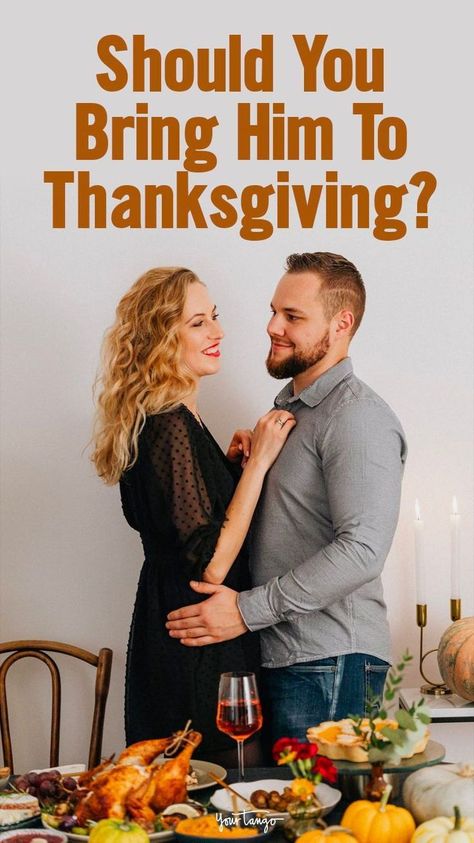 While relationship advice will tell you to wait a few months before introducing your boyfriend to your family, the holidays may offer an opportunity. But should you bring him home, or wait a little longer? Thanksgiving Boyfriend, Your New Boyfriend, Thanksgiving Traditions Family, Love You Boyfriend, Family Thanksgiving, New Boyfriend, Couple Relationship, Best Answer, Relationship Issues