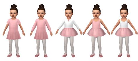 Toddler Ballet, Ballerina Kids, Ballet Kids, Ballerina Dress, Ballet Clothes, Sims 4 Children, Sims 4 Expansions, Ballet Tutu, Sims 4 Toddler