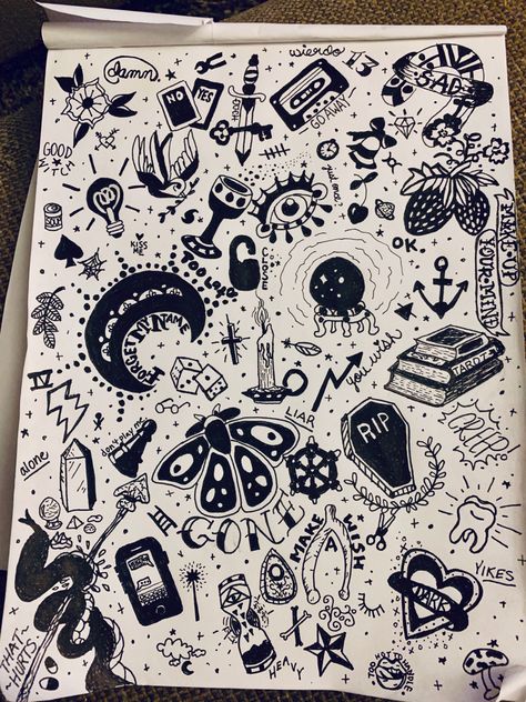 #art #flash #witchy #dark #goth #inkdrawing #drawing #collage #tattoo #traditionaltattoo Goth Vector Art, Goth Inspired Tattoo, Goth Journal Aesthetic, Sketch Your Sticker Book Ideas, Goth Simple Drawings, Goth Art Ideas, Goth Doodles Easy, Easy Goth Painting Ideas, Easy Goth Drawings