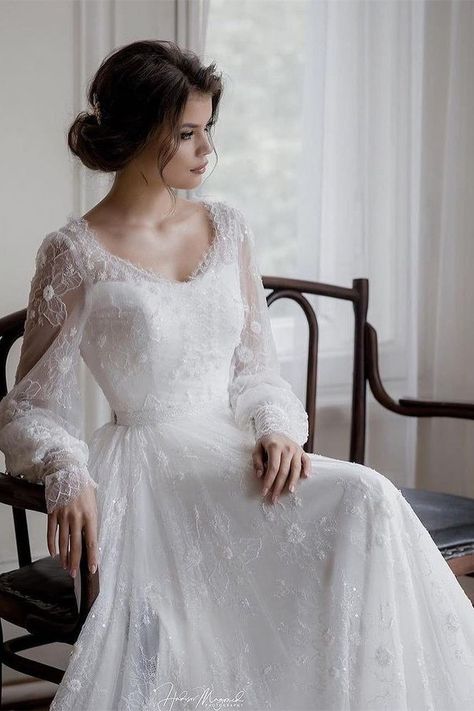 43 Considerations Very good wedding dresses a line Glamorous Birthday, Wedding Dresses A, Gown Ideas, Wedding Dresses A Line, Lace Applique Wedding Dress, Sell Dresses, Dresses A Line, White Long Sleeves, Pretty Wedding Dresses