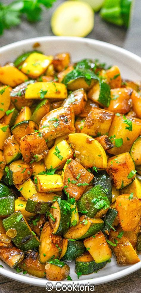 Try this easy and healthy recipe for Sautéed Zucchini and Yellow Squash. It's packed with flavor and perfect for any meal! Squash Succotash Recipe, Sautéed Squash And Zucchini, Sautéed Zucchini Recipes, How To Cook Zucchini And Squash, Sautéed Zucchini And Squash, Yellow Squash In Oven, Recipes With Squash And Zucchini, Zucchini Yellow Squash Recipes, Heart Healthy Side Dishes