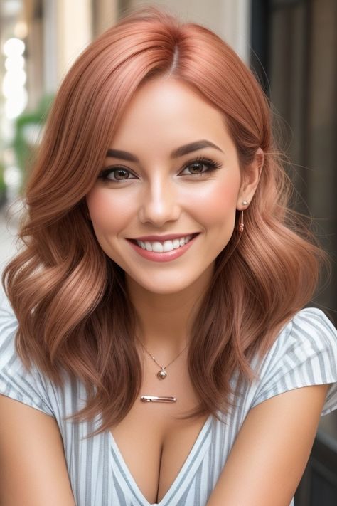 copper hair | hairstyles | copper hair with shadow root Light Copper Hair With Shadow Root, Hair Color Over 50, Copper Hair With Shadow Root, Light Copper Hair, Timeless Hairstyles, Short Hair Back, Arctic Fox Hair Color, Rainbow Hair Color, Feed In Braids Hairstyles