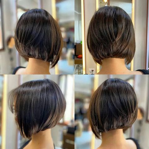 Short Aline Bob, Short Inverted Bob, Short Aline, Fine Hair Cuts, Haircuts For 2023, Aline Bob, Inverted Bob Haircuts, Angled Bob Hairstyles, Short Sassy Haircuts