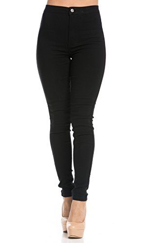 Super High Waisted Stretchy Skinny Jeans in Black *** Click on the image for additional details. (This is an affiliate link) #fashionpants Jeggings Outfit, Clothes Items, High Waisted Black Jeans, Jeans Models, Stretchy Pants, Stretchy Jeans, Black Knees, Jeans Brands, Black Skinnies