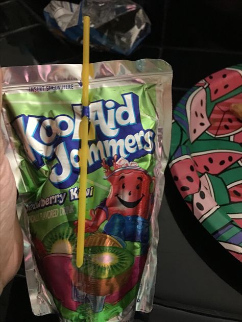 Koolaid Jammers Aesthetic, Kool Aid Aesthetic, Koolaid Aesthetic, Yummy School Snacks, Koolaid Jammers, Junk Snacks, Basketball Hairstyles, Just My Luck, Nostalgic Candy