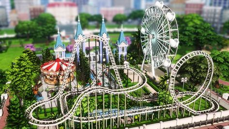 The Sims 4 - amusement park rollercoaster - speed build NO CC Plumbobkingdom Sims 4 No Cc, Sims 4 Cheats, San Myshuno, Cc Mods, Sims 4 Game Mods, Sims 4 Cc Folder, Jungle Adventure, Sims 4 Update, Magic City