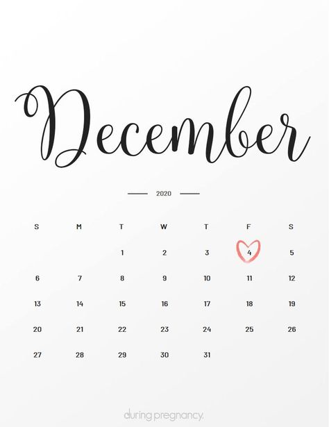 Due Date: December 4, 2020 Calendar April, Baby Due Date Calendar, November Quotes, Due Date Calendar, Calendar Examples, November Calendar, Baby Due Date, 17 December, Baby Due