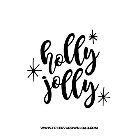 Holly Jolly Svg, Free Christmas Svgs, Christmas Svg Free, Christmas Fonts Alphabet, Holiday Sayings, Merry Christmas Font, Christmas Fonts Free, Holiday Fonts, Christmas Cups