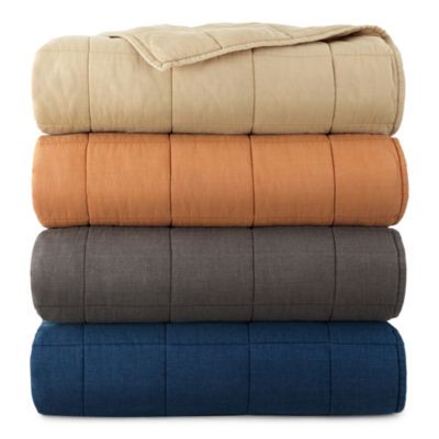 Buy Linden Street Quilted Throw at JCPenney.com today and Get Your Penney's Worth. Free shipping available Quilted Throw, Bedroom Space, Throw Quilt, Woven Cotton, Cotton Weaving, Blankets & Throws, Blankets, At Home, Cotton Blend