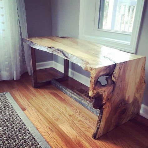 Spalted Maple Bench Bench Bed, Garage Workshop Organization, Walnut Bookcase, Walnut Burl, Spalted Maple, Workshop Organization, Tiny Apartment, Build Something, Woodworking Skills