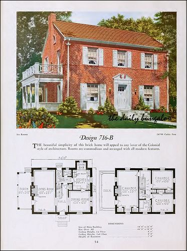 1920::National Plan Service | Flickr - Photo Sharing! 1920s Colonial House, Dutch Colonial House Plans, Traditional Bungalow, Georgian House Plans, Dutch Colonial House, 1920 House, Colonial Style House Plans, Colonial House Plans, Vintage House Plans