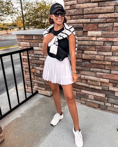 INSPO LOOK 🖤🤍 1 Outfit Idea 5 Different Occasions: Theme Park Outfit | Golf Outfit | Tennis Outfit | Errands Outfit | Running Errands Outfit Shop outfit link in my bio -Follow me at styledbychelseaelizabeth on the shop.LTK app #celine #chaneladdict #athleisurelook #ltkstyletip Tennis Skirt Outfit Casual, Skirt Outfit Casual, Running Errands Outfit, Theme Park Outfits, Errands Outfit, Tennis Party, Tennis Skirt Outfit, Tennis Clothes, Tennis Skirt