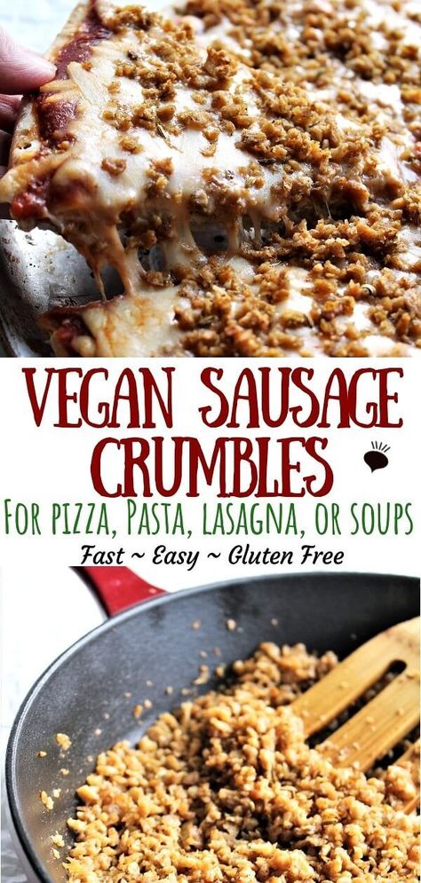 Vegan Sausage Recipe, Tvp Recipes, Vegan Seitan, Vegan Meat Recipe, Vegan Meat Substitutes, Seitan Recipes, Vegan Lasagna, Vegan Sausage, Recipes Vegan