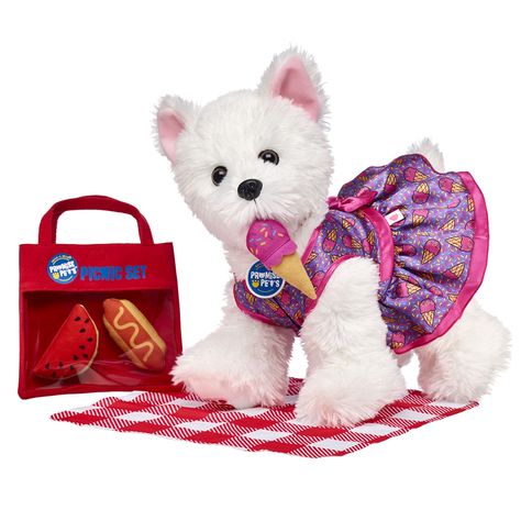 Promise Pets™ Westie Picnic Gift Set Build A Bear Dog, American Girl Doll Pets, Bear Dogs, Animal Shop, Picnic Gifts, Rescue Pets, Kids Toy Organization, Bear Dog, Beanie Boos