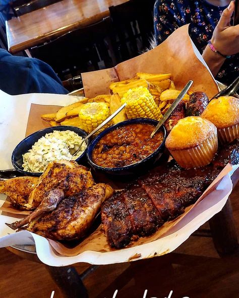 Ultimate Bbq Food, Keto Cole Slaw, Meat Factory, Bbq Feast, Cowboy Food, Southern Bbq, Half Rack, King Robert, Food Park