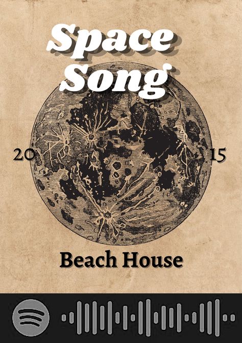 Space Song Poster, Space Song, Song Posters, Room Posters, Beach House, Songs