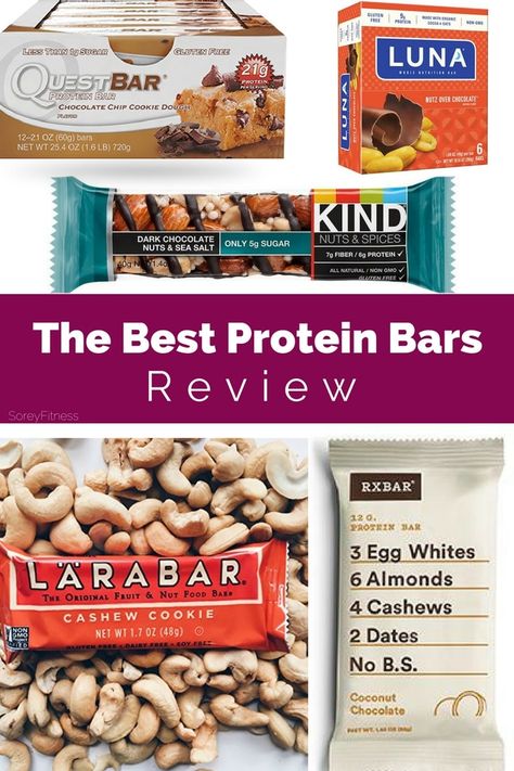 For years, we’ve been tempted by a quick go-to lunch. These are the BEST protein bars whether you're tring to lose weight or just get in a healthy meal. #proteinbars #healthymeal We love Quest Bars, Luna Bars, Larabars, KIND bars, and RX Bars because of their quality ingredients! Rx Bars, Luna Bars, Quest Bars, Best Protein Bars, Healthy Protein Snacks, Kind Bars, Lara Bars, Buffalo Wild Wings, Chocolate Nuts