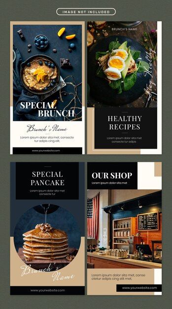 Social Media Design Restaurant, Restaurant Advertising Ideas, Food Poster Design Ideas, Restaurant Social Media Design, Social Media Story Design, Restaurant Posters, Food Social Media Design, Food Social Media, Template Menu