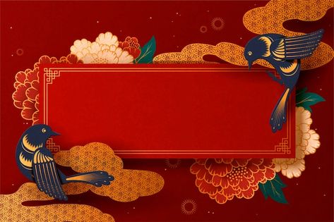 Vector lunar year traditional spring cou... | Premium Vector #Freepik #vector #peony #flower-decoration #flower-ornament #peony-flower Traditional Background, Flex Banner Design, Greeting Poster, Chinese New Year Greeting, Chinese Decor, Lunar Year, New Years Background, New Year Designs, Lunar New Year