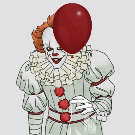 Pennywise The Dancing Clown by pencilHead7 on @DeviantArt Penny Wise Clown, Pennywise Dancing, Cute Sketching, Pennywise Fan Art, Chucky Fanart, Pennywise 2017, Imprimibles Halloween, Mask Images, Pennywise The Clown