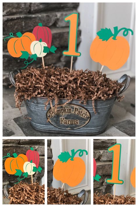 Fall Themed Parties, Pumpkin Patch Diy, Pumpkin Themed Birthday, 1st Birthday Centerpieces, Fall 1st Birthdays, Lawrenceville Georgia, Pumpkin Birthday Parties, Fall Party Themes, Birthday Snacks