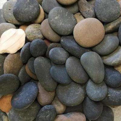 0.50 cu. ft. 40 lbs. 1/2 in. to 1-1/2 in. Mixed Button Mexican Beach Pebble Riverock Landscaping, Simple Rock Landscaping Ideas, Decorative Landscaping, Mexican Beach Pebbles, Xeriscape Landscaping, Mexican Beach, Mexican Beaches, Landscape Rock, Casas Coloniales