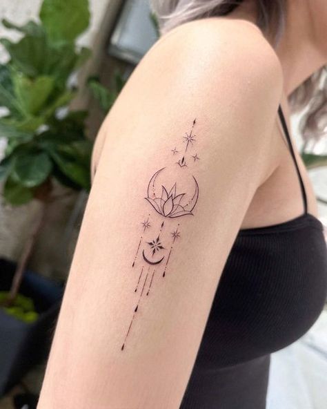 Moon Chandelier Tattoo, Lotus Tattoos, Third Eye Tattoos, Lower Arm Tattoos, Tattoo Toronto, Tattoos 2024, Spiritual Connections, Bts Tattoos, Explore Tattoo