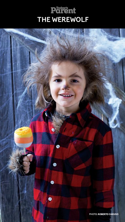 DIY Classic Werewolf Kids Halloween Costume #TodaysParent #HalloweenKidsCostume Boys Werewolf Costume, Classic Werewolf, Diy Costumes Kids Boys, Werewolf Costume, Halloween Nails Diy, Royal Party, Diy Halloween Costumes For Kids, Diy Costumes Kids, Kids Costumes Boys